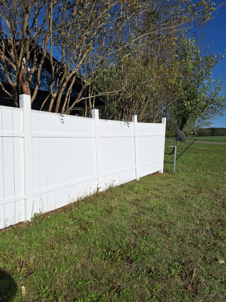 Fence After Pressure Washing