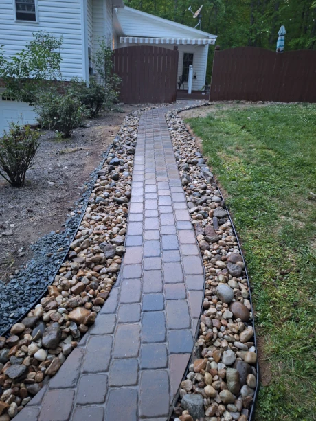 Completed Stone Walkway